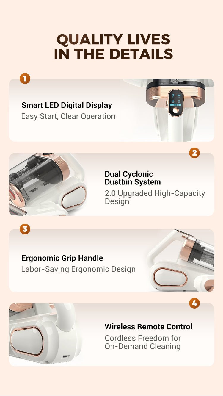 DomoStil™ Mattress Vacuum Cleaner for Dust Mites Removal - Domostil™