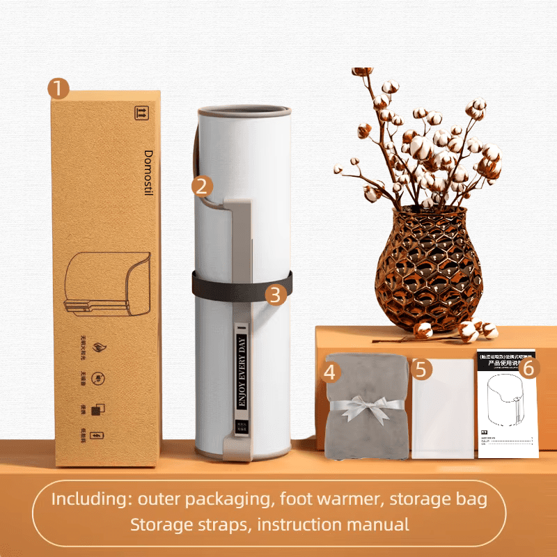 DomoStil™ Electric Feet Heater Digital Display Folding Portable Adjust - Domostil™