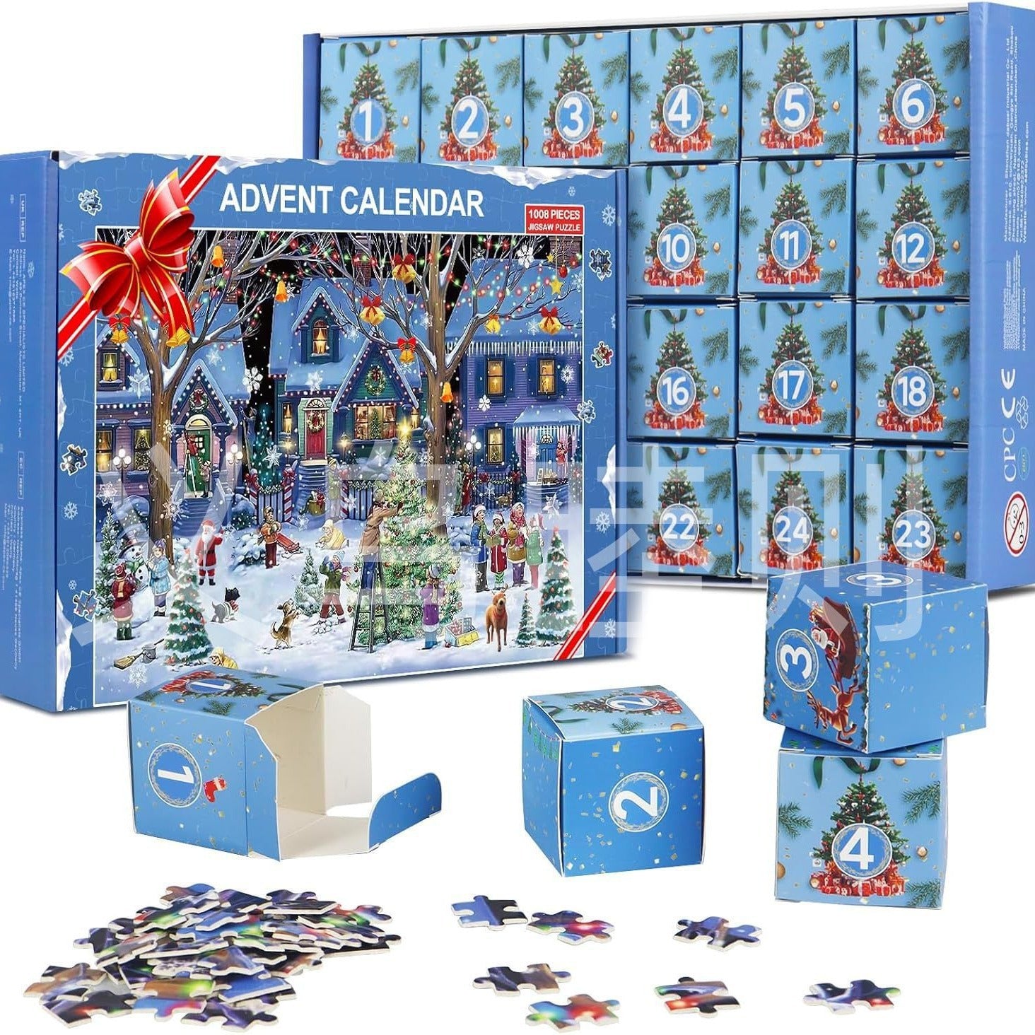 New 25 Boxes Christmas Advent Calendar Puzzle - Domostil™