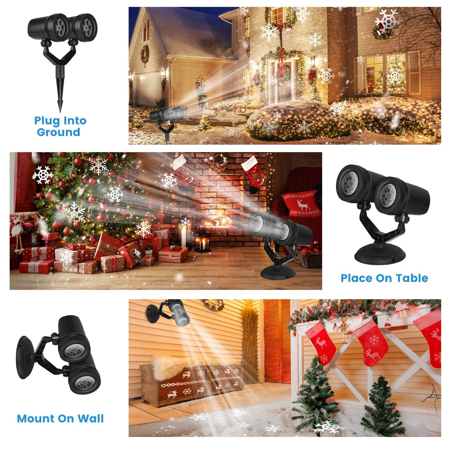 Christmas Snowflake Projector - Domostil™