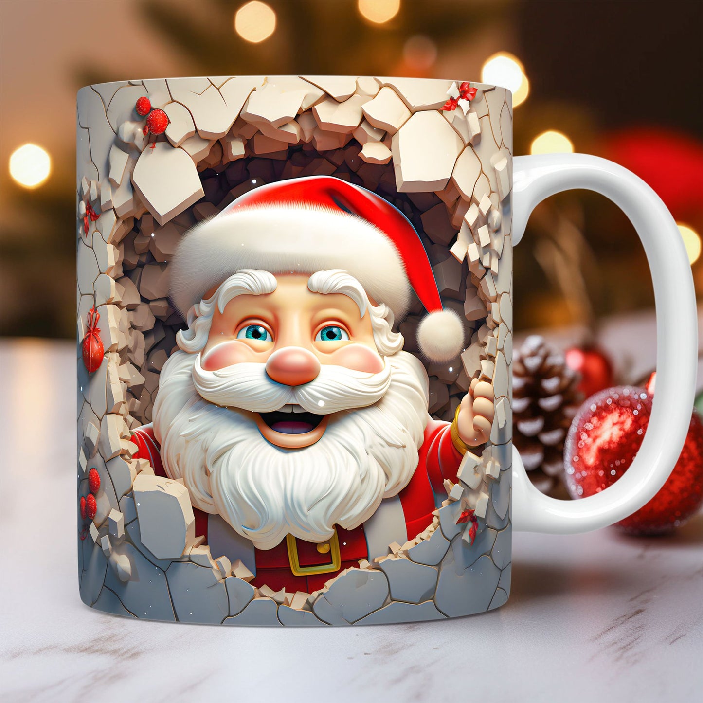 Creative 3D Christmas Ceramic Mug - Domostil™