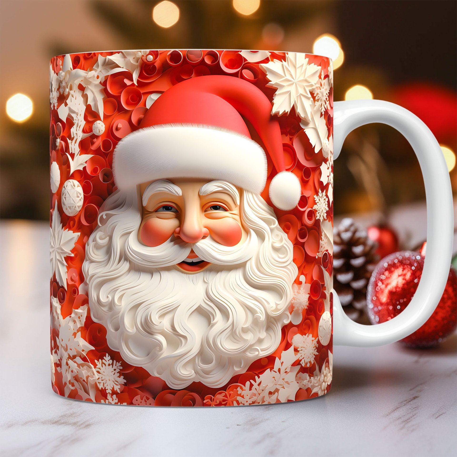 Creative 3D Christmas Ceramic Mug - Domostil™