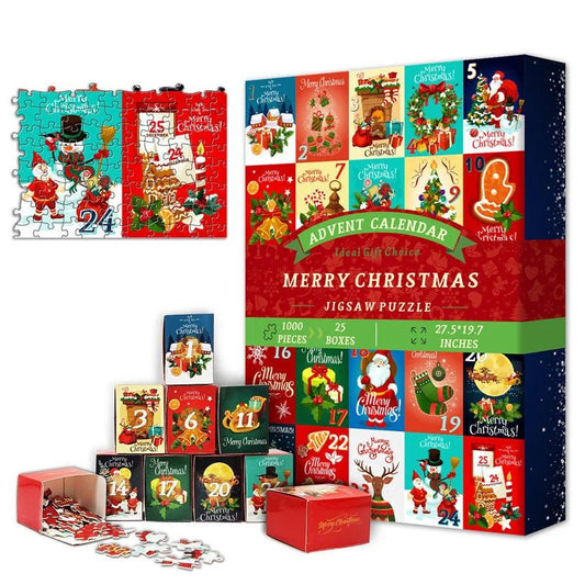 New 25 Boxes Christmas Advent Calendar Puzzle - Domostil™