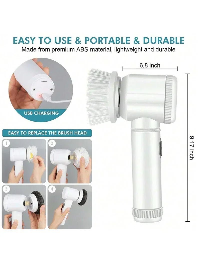 DomoStil™ Cordless Electric Cleaning Brush - Magic Brush 5 in 1 - Domostil™