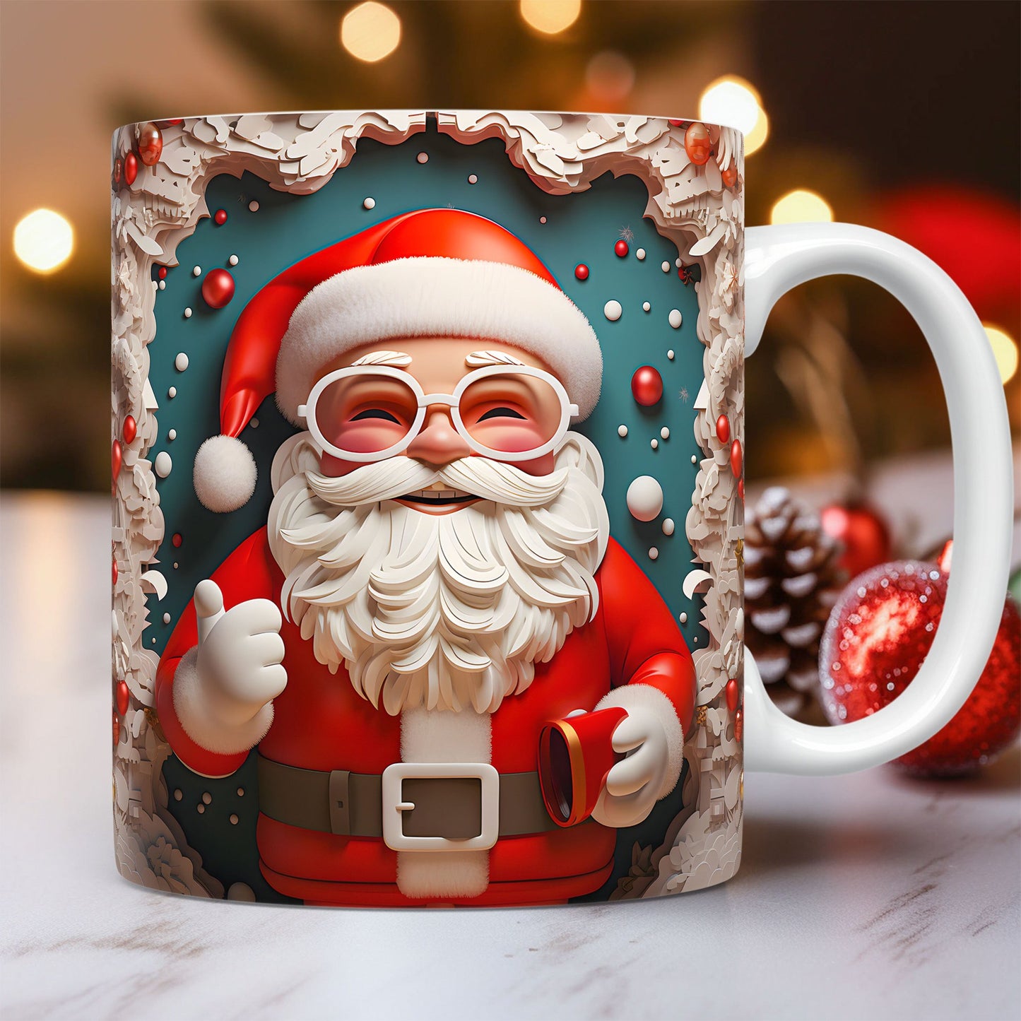 Creative 3D Christmas Ceramic Mug - Domostil™