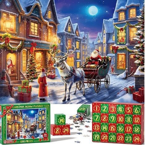New 25 Boxes Christmas Advent Calendar Puzzle - Domostil™