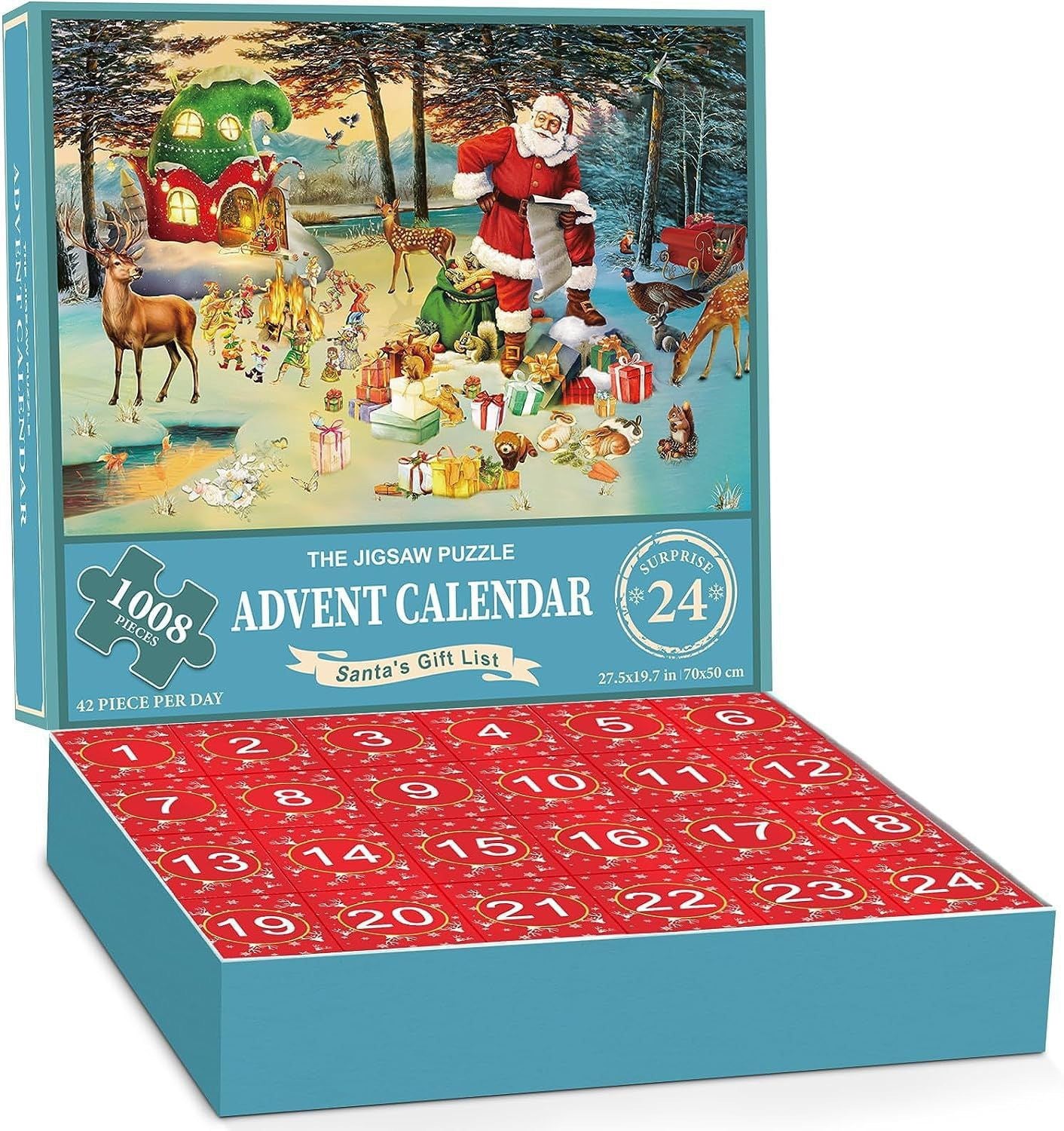 New 25 Boxes Christmas Advent Calendar Puzzle - Domostil™