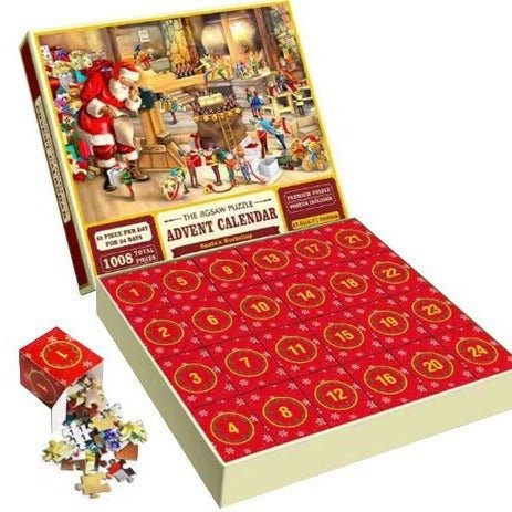 New 25 Boxes Christmas Advent Calendar Puzzle - Domostil™